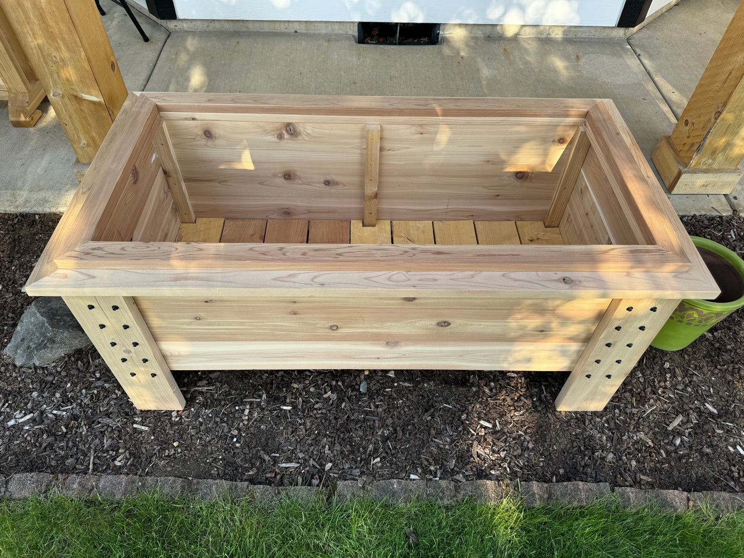 large Natural Cedar Planter